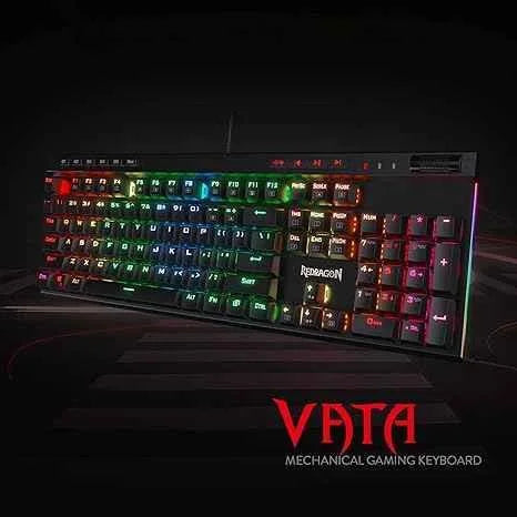 Redragon k580 vata rgb mechanical keyboard - led backlit gaming keyboard - keyboard