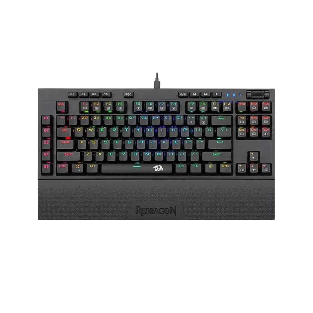 Redragon k588 mechanical gaming keyboard with rgb backlighting and programmable keys - keyboard