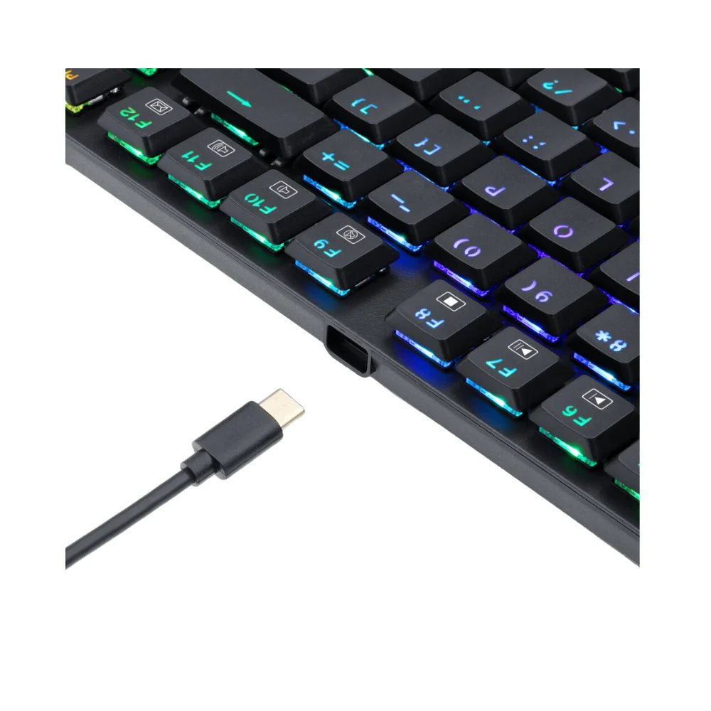 Redragon k607p-kbs wireless gaming keyboard with 2.4g and bluetooth connectivity - keyboard