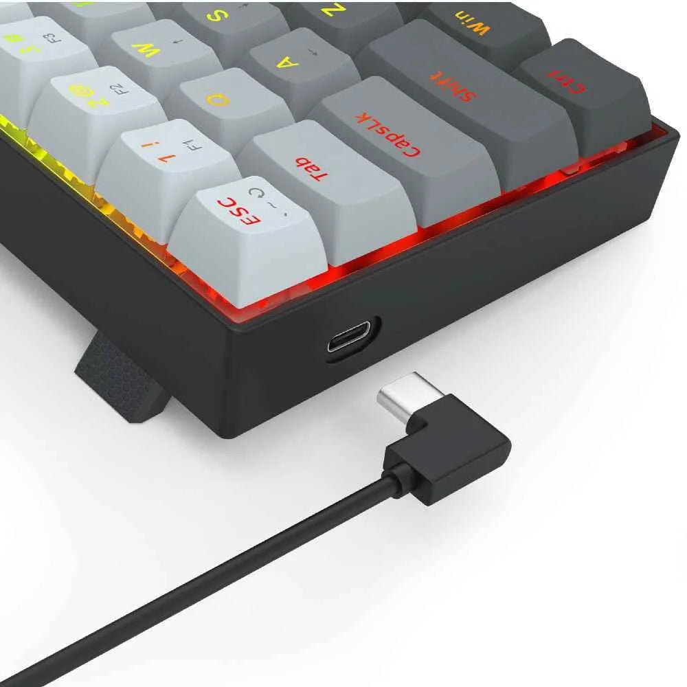 Redragon k617 gaming keyboard - fizz k617ggb magnetic switch 60% wired for rapid trigger action - keyboard