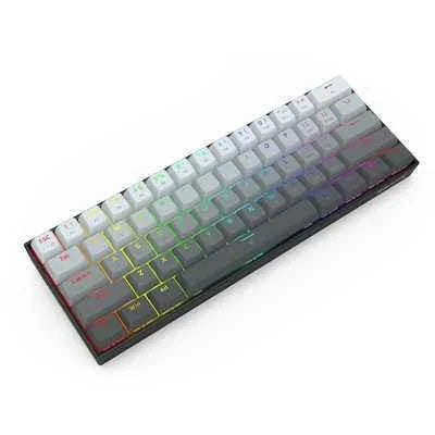 Redragon k617 gaming keyboard - fizz k617ggb magnetic switch 60% wired for rapid trigger action - keyboard