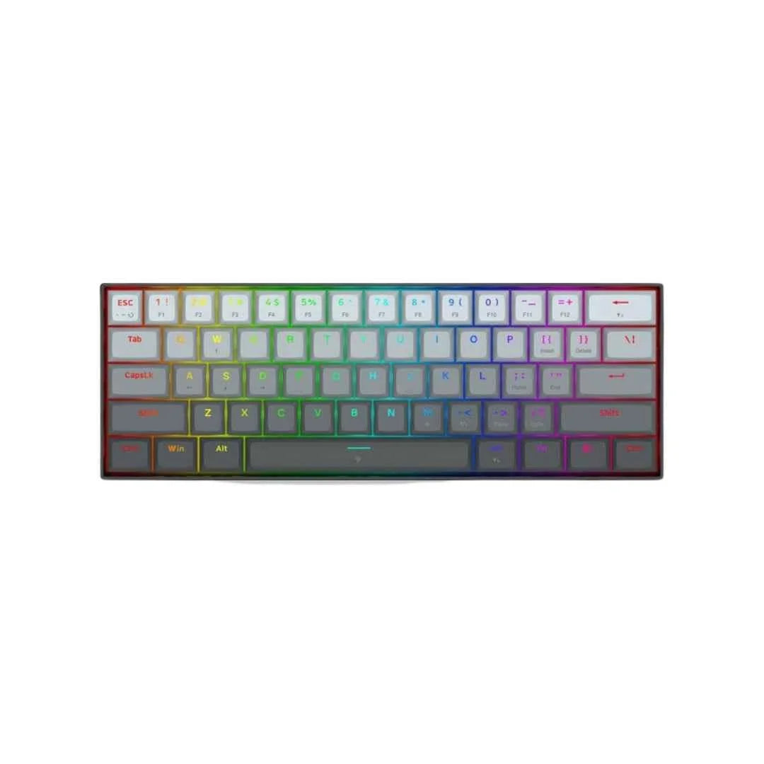Redragon k617 gaming keyboard - fizz k617ggb magnetic switch 60% wired for rapid trigger action - keyboard