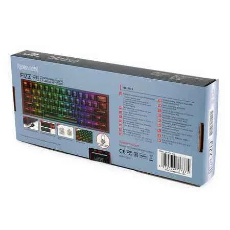 Redragon k617 rgb gaming keyboard - 60% wired rgb gaming keyboard - keyboard