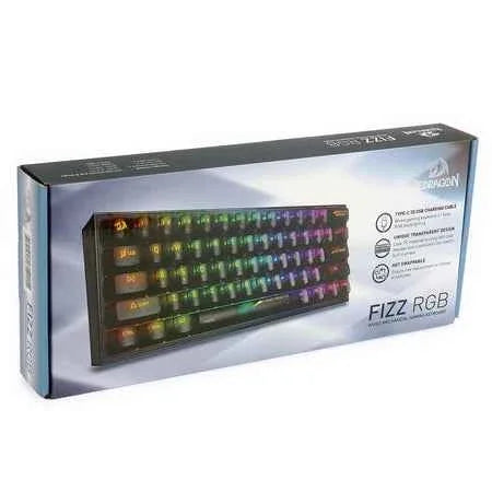 Redragon k617 rgb gaming keyboard - 60% wired rgb gaming keyboard - keyboard