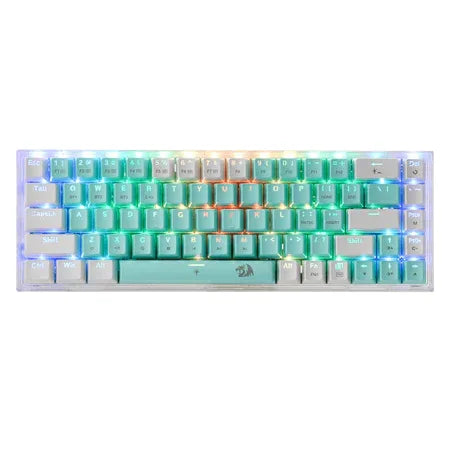 Redragon k631 pro wt 65% 3-mode wireless rgb gaming keyboard 68 keys - keyboards