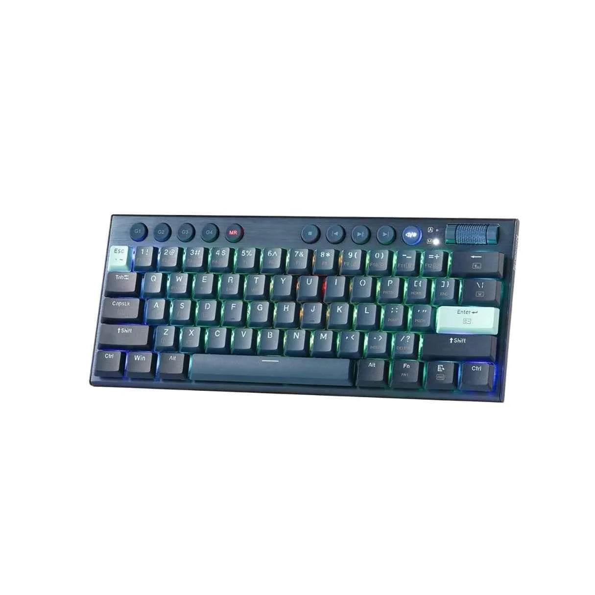 Redragon k632 blue pro mechanical keyboard - 60% ultra-thin rgb with 3-mode connection - keyboard