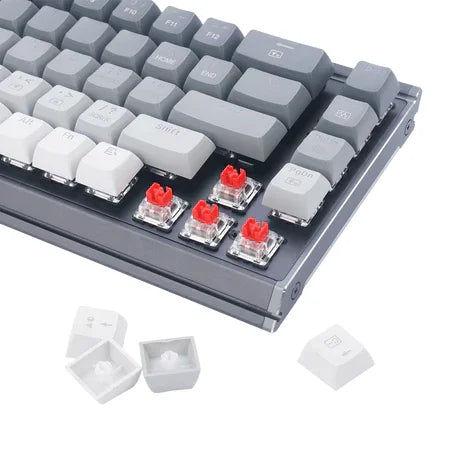Redragon k641 shaco pro 60% aluminum rgb mechanical keyboard bluetooth/2.4ghz/wired 3-mode - keyboards