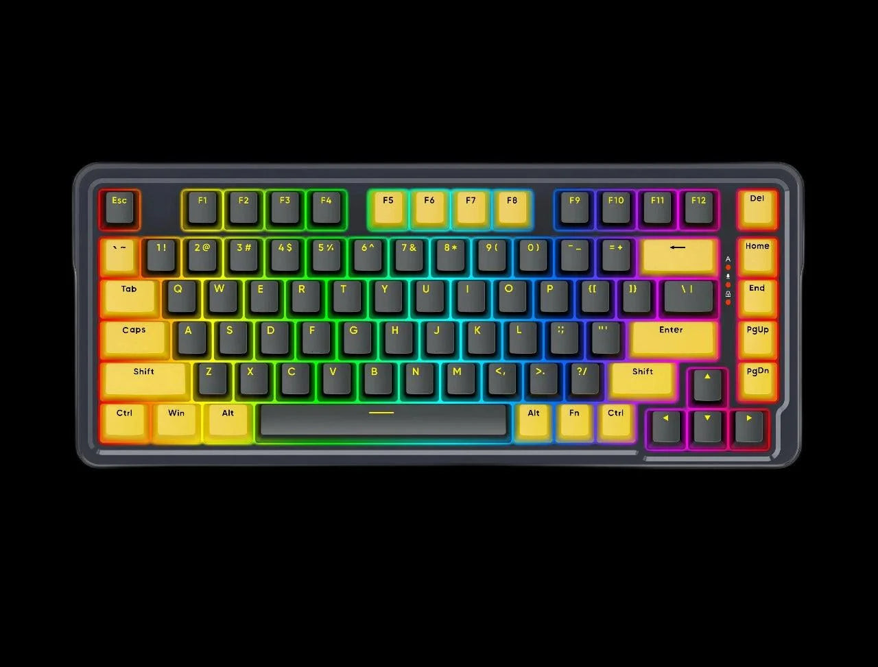 Redragon k649 rgb gaming keyboard - 78% wired gasket design for ultimate performance