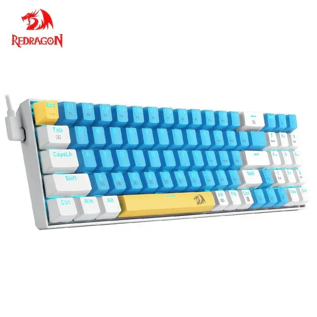 Redragon k688 blue & yellow red switch - keyboards