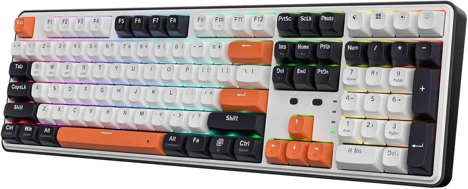 Redragon k689 pro wireless gaming keyboard - 104 keys + 4 extra for superior performance - keyboard