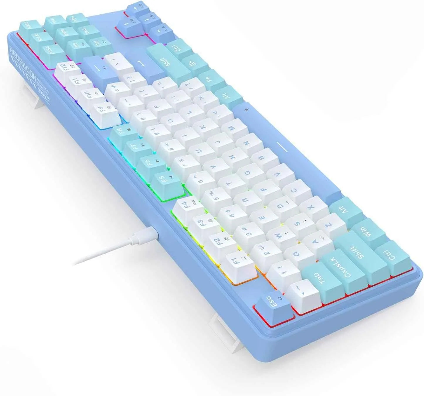 Redragon k707 rgb gaming keyboard - 80% wired gasket with rgb backlighting - keyboard
