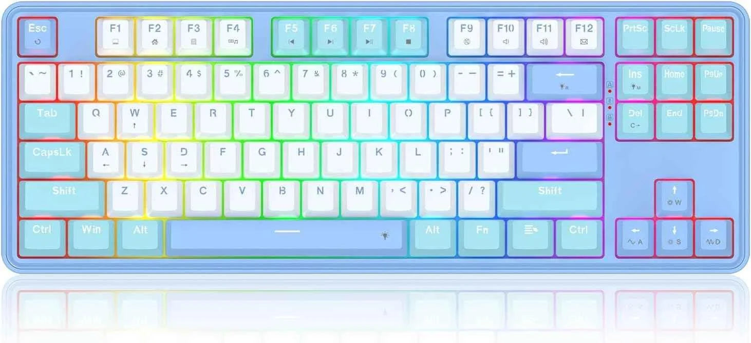 Redragon k707 rgb gaming keyboard - 80% wired gasket with rgb backlighting - keyboard