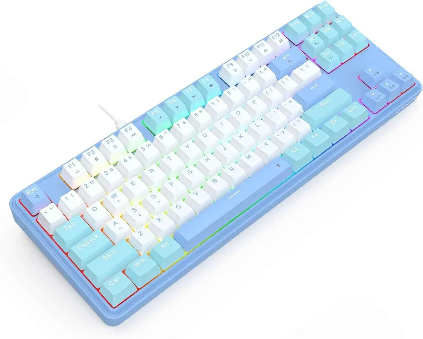 Redragon k707 rgb gaming keyboard - 80% wired gasket with rgb backlighting - keyboard