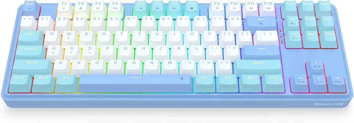 Redragon k707 rgb gaming keyboard - 80% wired gasket with rgb backlighting - keyboard
