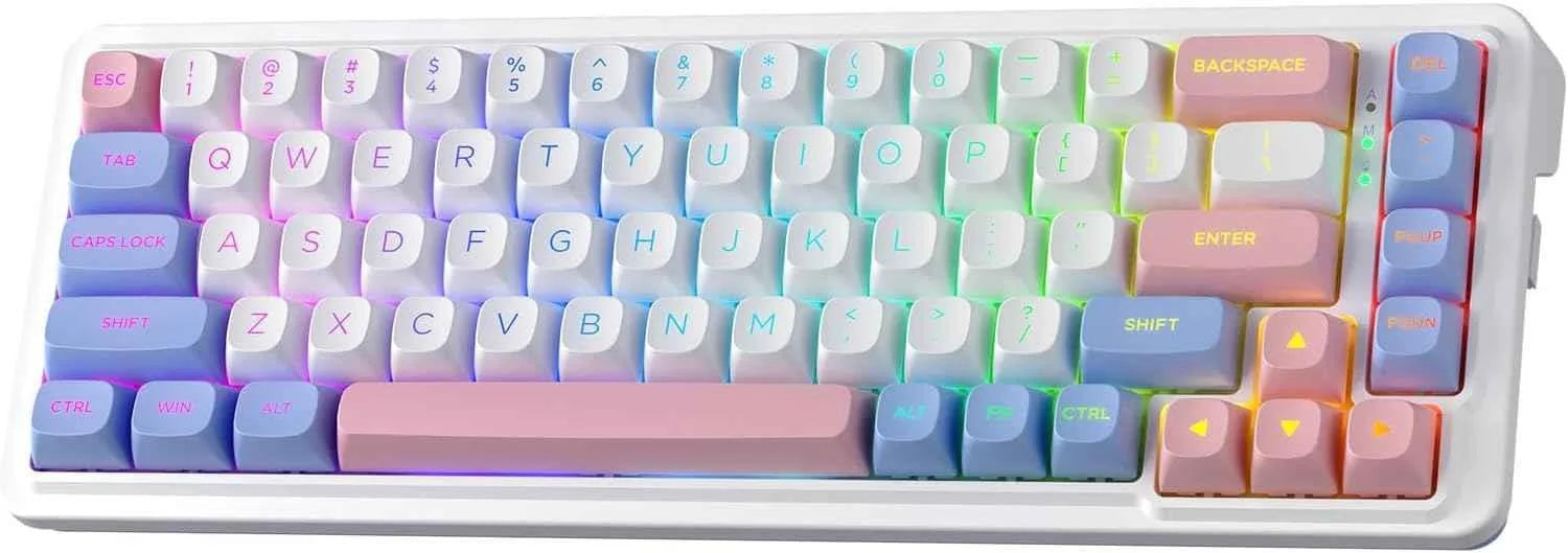 Redragon k709 pro wireless gaming keyboard - 65% gasket rgb design 68 keys hot-swap - keyboard