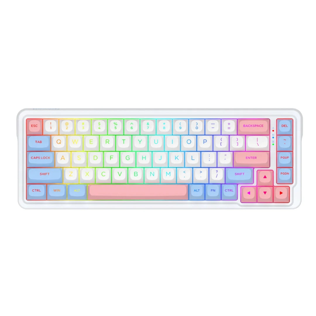 Redragon k709 pro wireless gaming keyboard - 65% gasket rgb design 68 keys hot-swap - keyboard