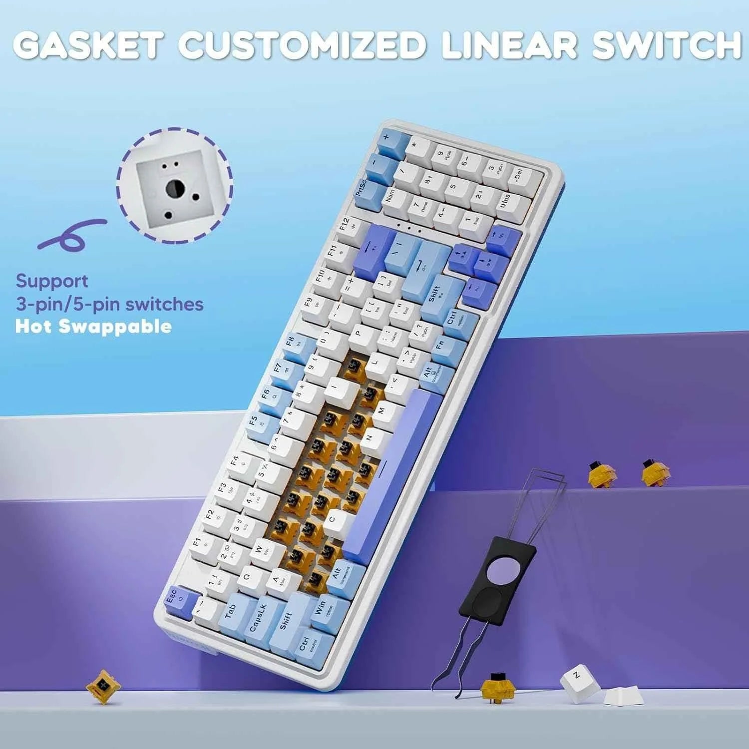 Redragon gaming keyboard: wired and wireless bluetooth mechanical gaming keyboard - keyboard