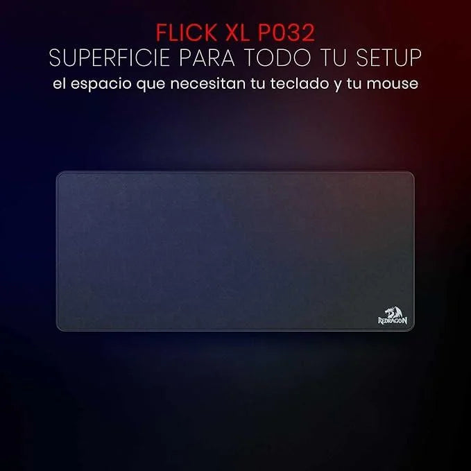 Redragon p032 flick xl mouse pad - waterproof with stitched edges for work and gaming