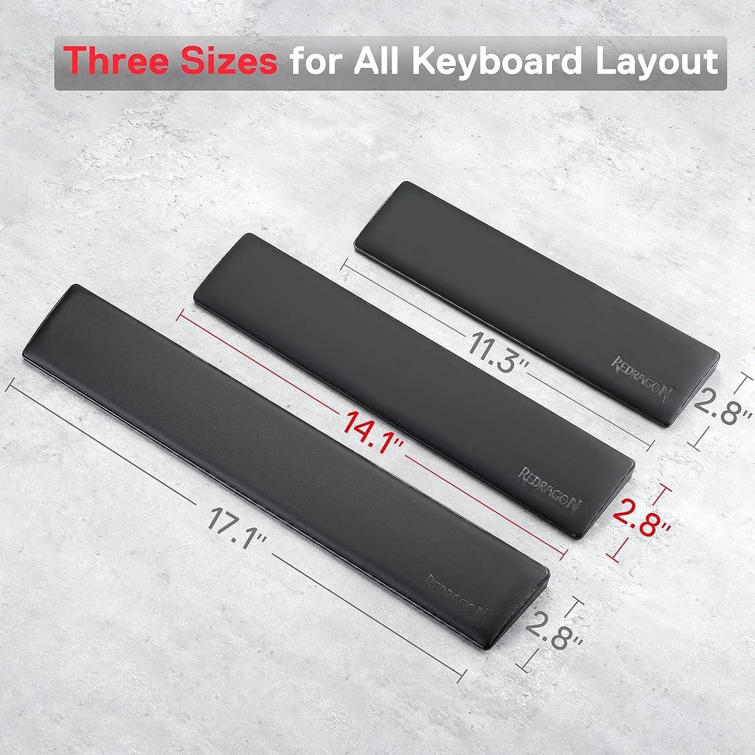 Redragon p036 wrist rest pad for comfortable computer keyboard support