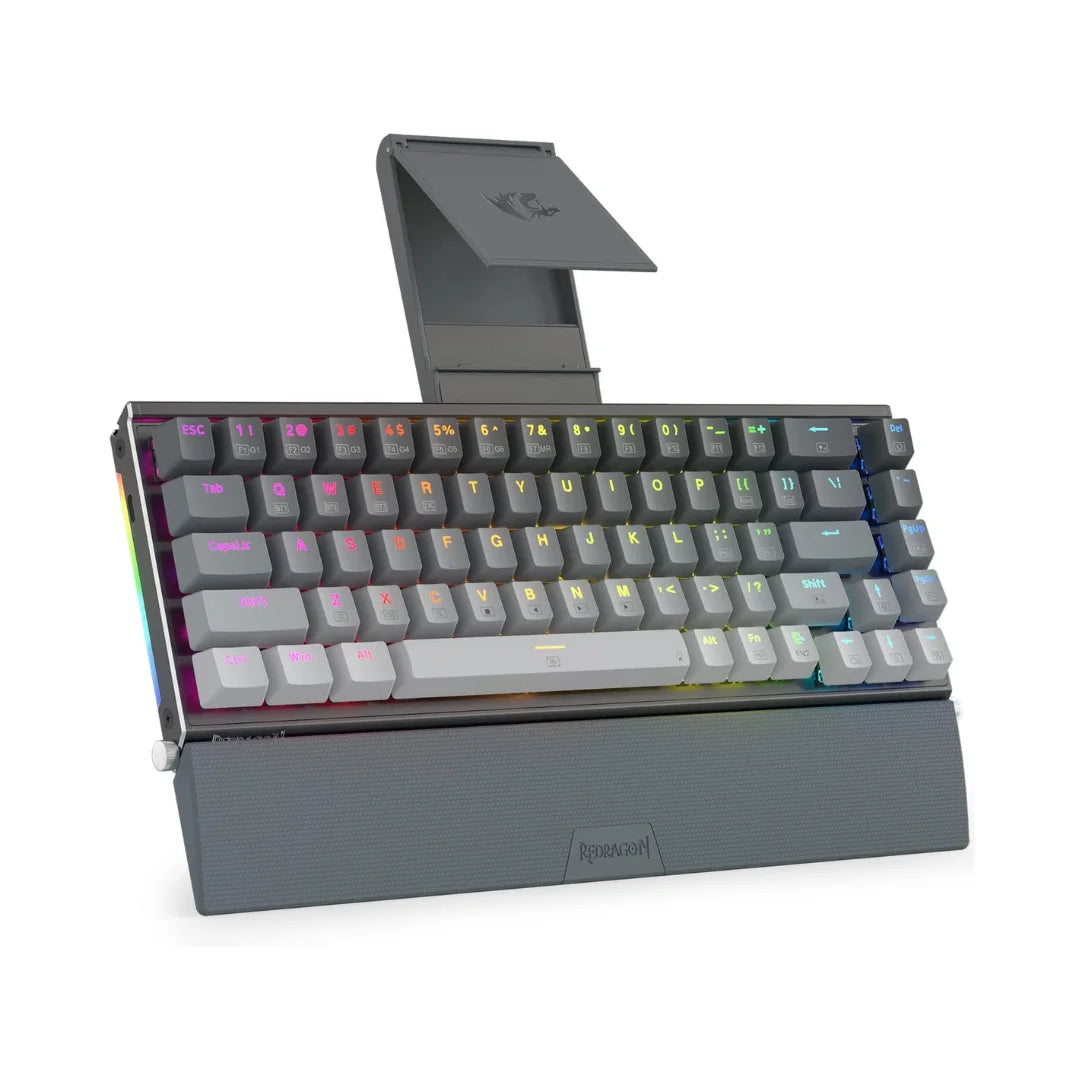 Redragon shaco k641 pro keyboard - 65% aluminum rgb mechanical keyboard with 3-mode and 68 keys - keyboard