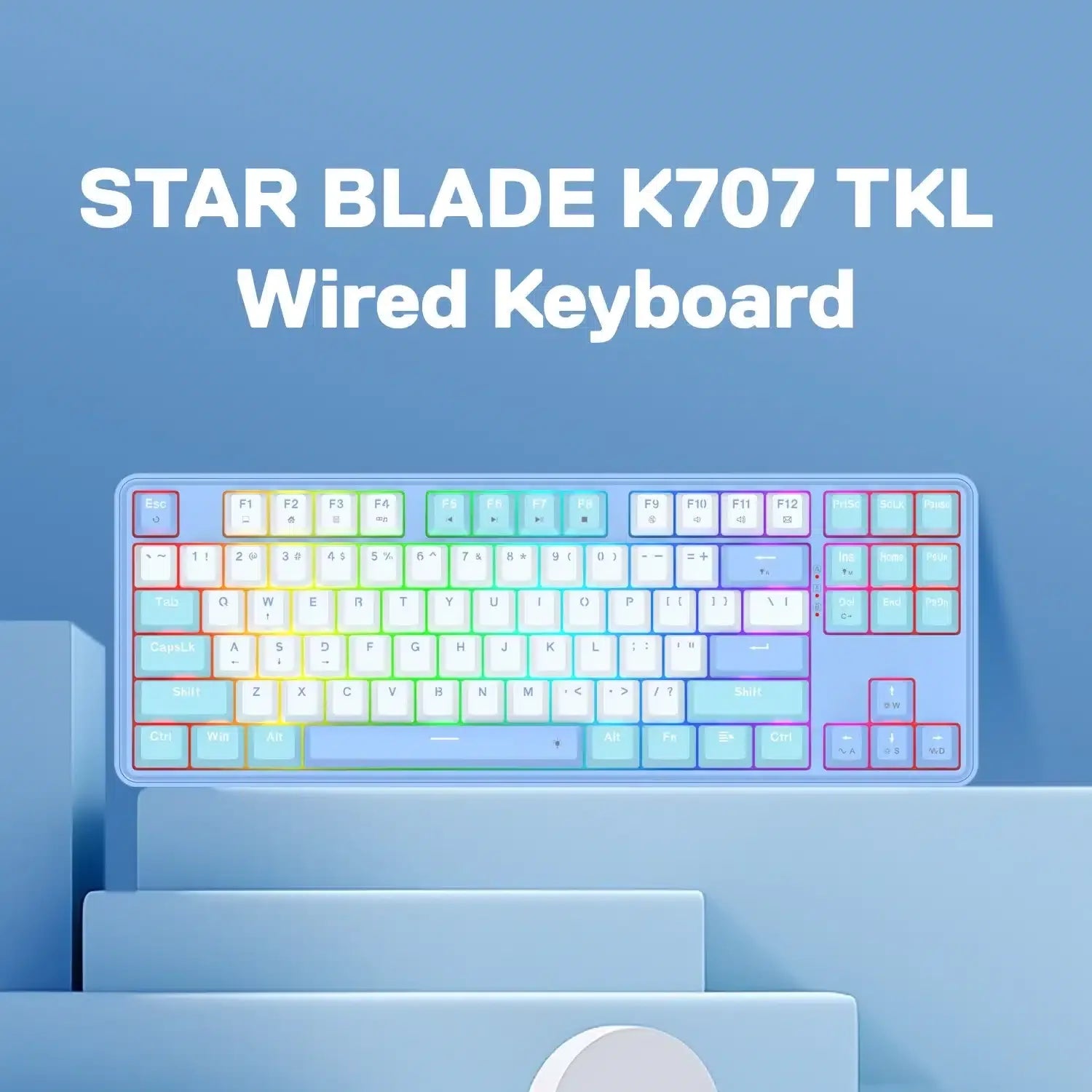 Redragon star blade k707 80% tkl wired - keyboards