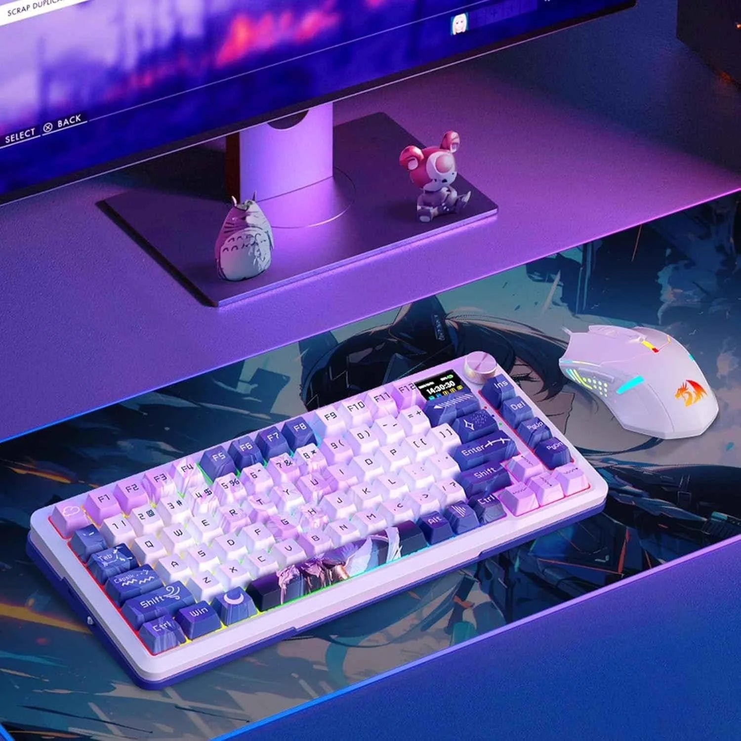 Redragon wireless mechanical keyboard gasket rgb gaming keyboard with 81 - keyboard