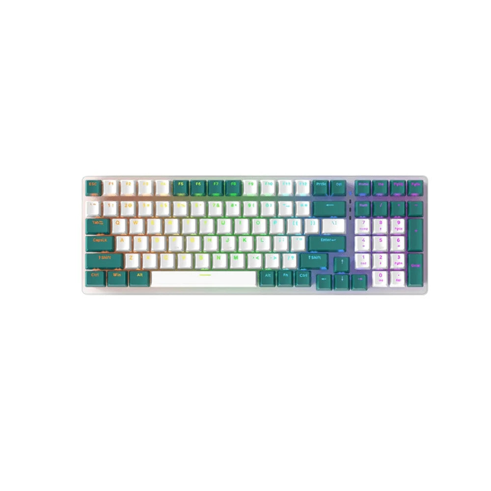 Ziyoulang k3 gaming keyboard - mechanical performance for gamers - white green - keyboard