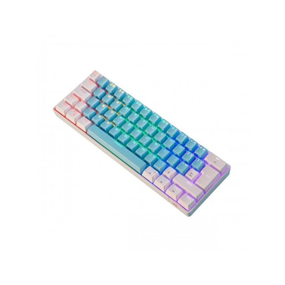 Ziyoulang t60 mechanical keyboard 62 keys - blue white / red - keyboard