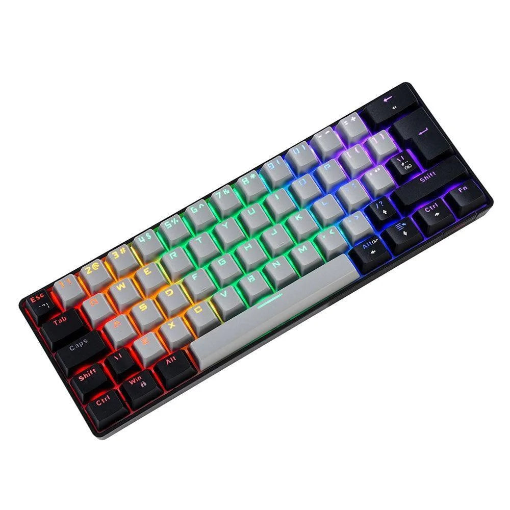 Ziyoulang t60 mechanical keyboard 62 keys - black gray / red - keyboard