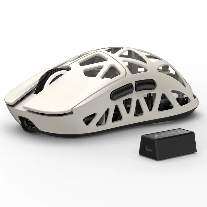 Attack shark r2 magnesium alloy paw3950 gaming mouse 8k - white - mouse’s