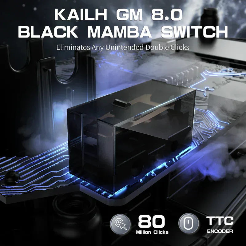 Attack shark r3 magnesium alloy gaming mouse 8k - gray - mouse’s