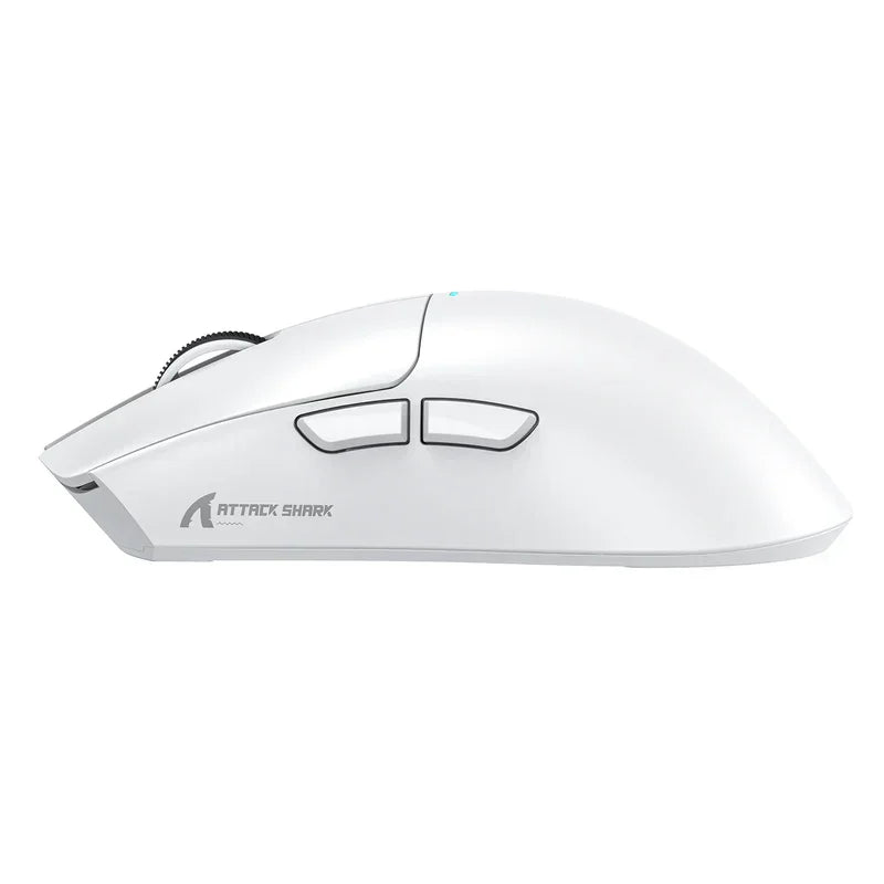 Attack shark x11 wireless gaming mouse with charging dock - white - mouse’s