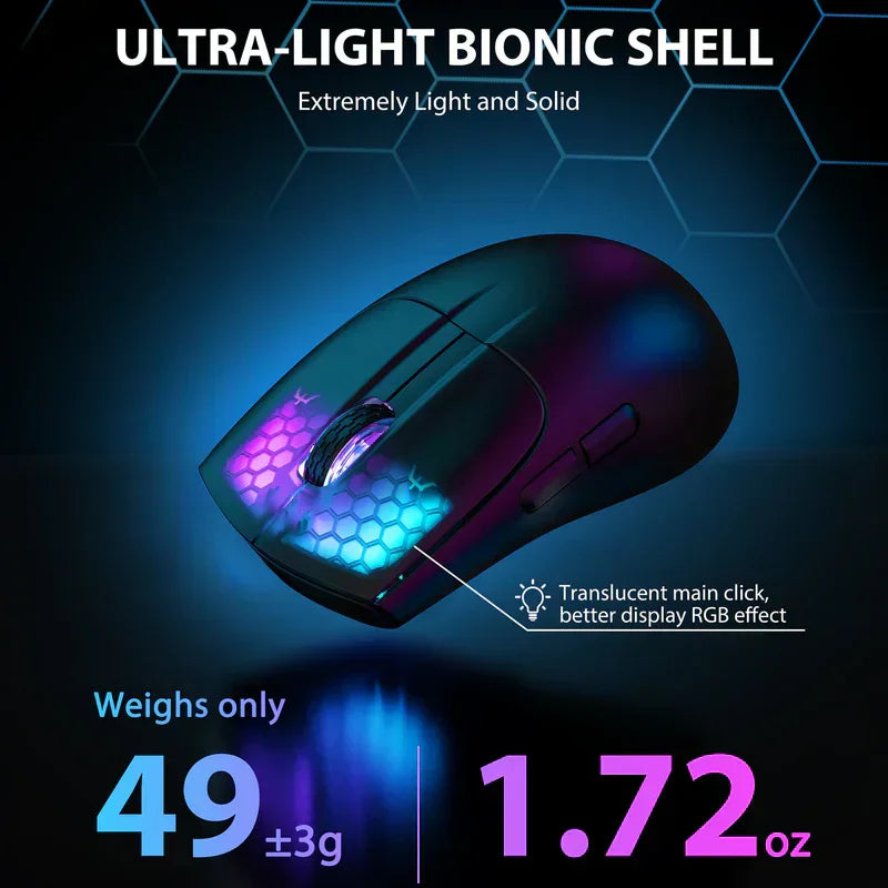 Attack shark x5 wireless gaming mouse - black - mouse’s