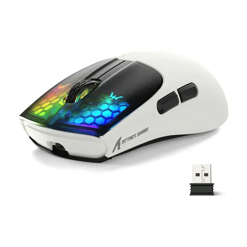 Attack shark x5 wireless gaming mouse - white - mouse’s