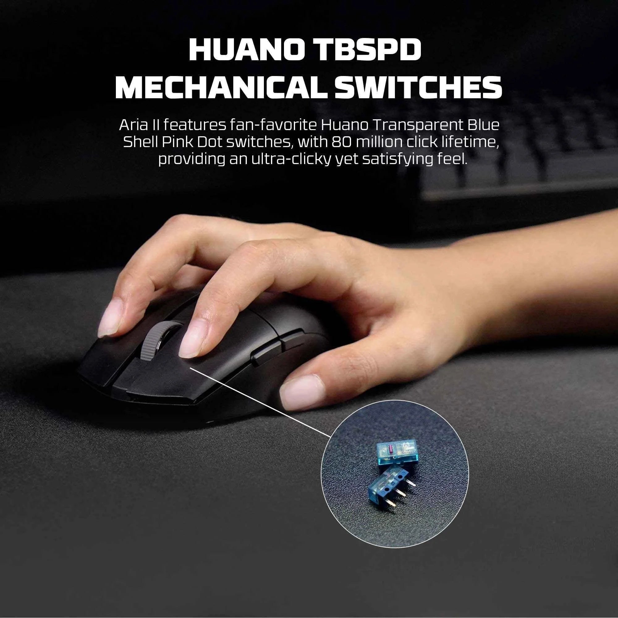 Fantech aria xd7e wireless gaming mouse - black - mouse