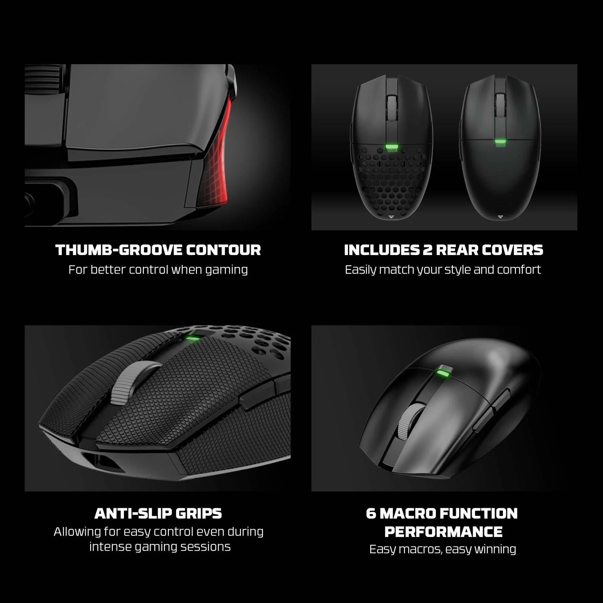 Fantech aria xd7e wireless gaming mouse - black - mouse