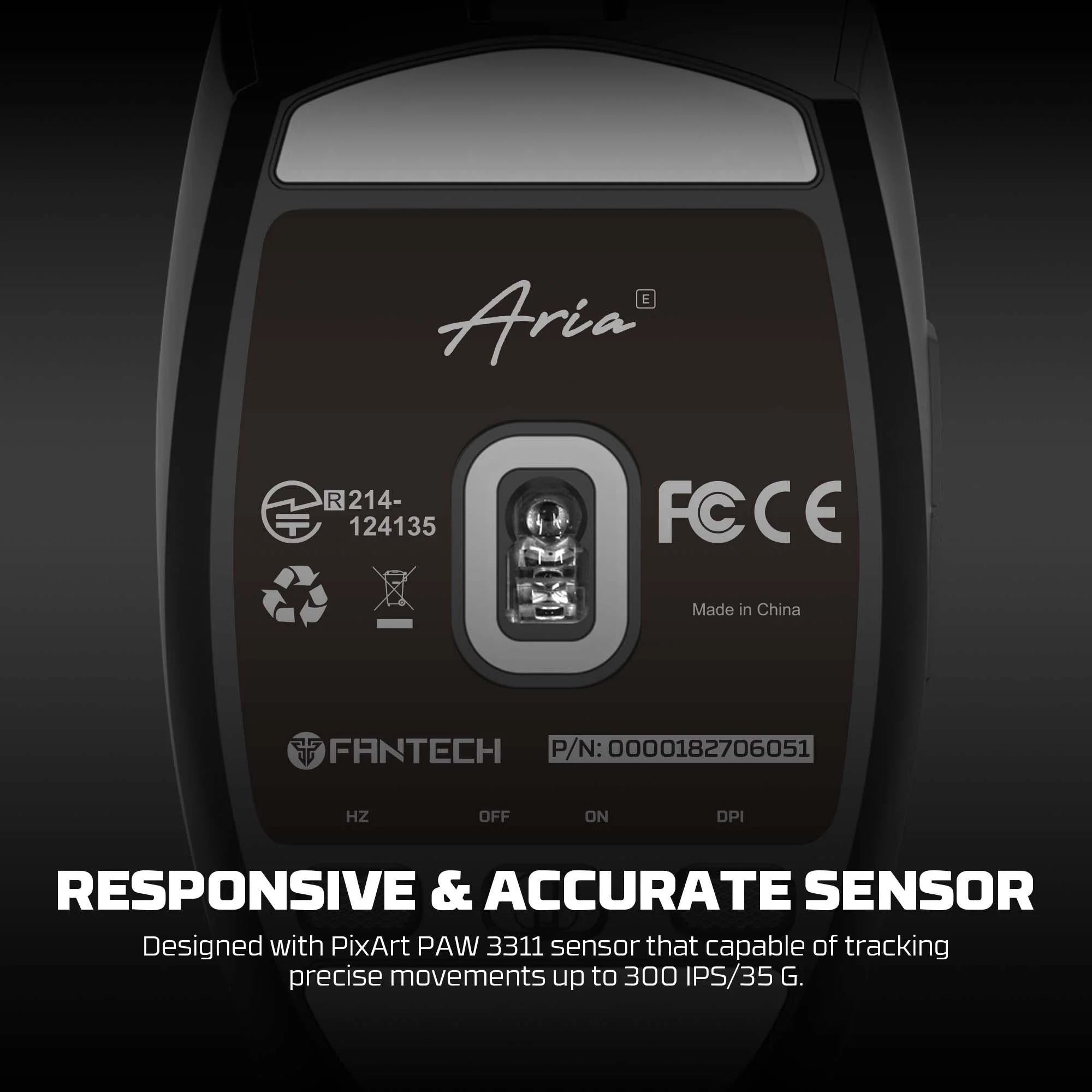 Fantech aria xd7e wireless gaming mouse - white - mouse