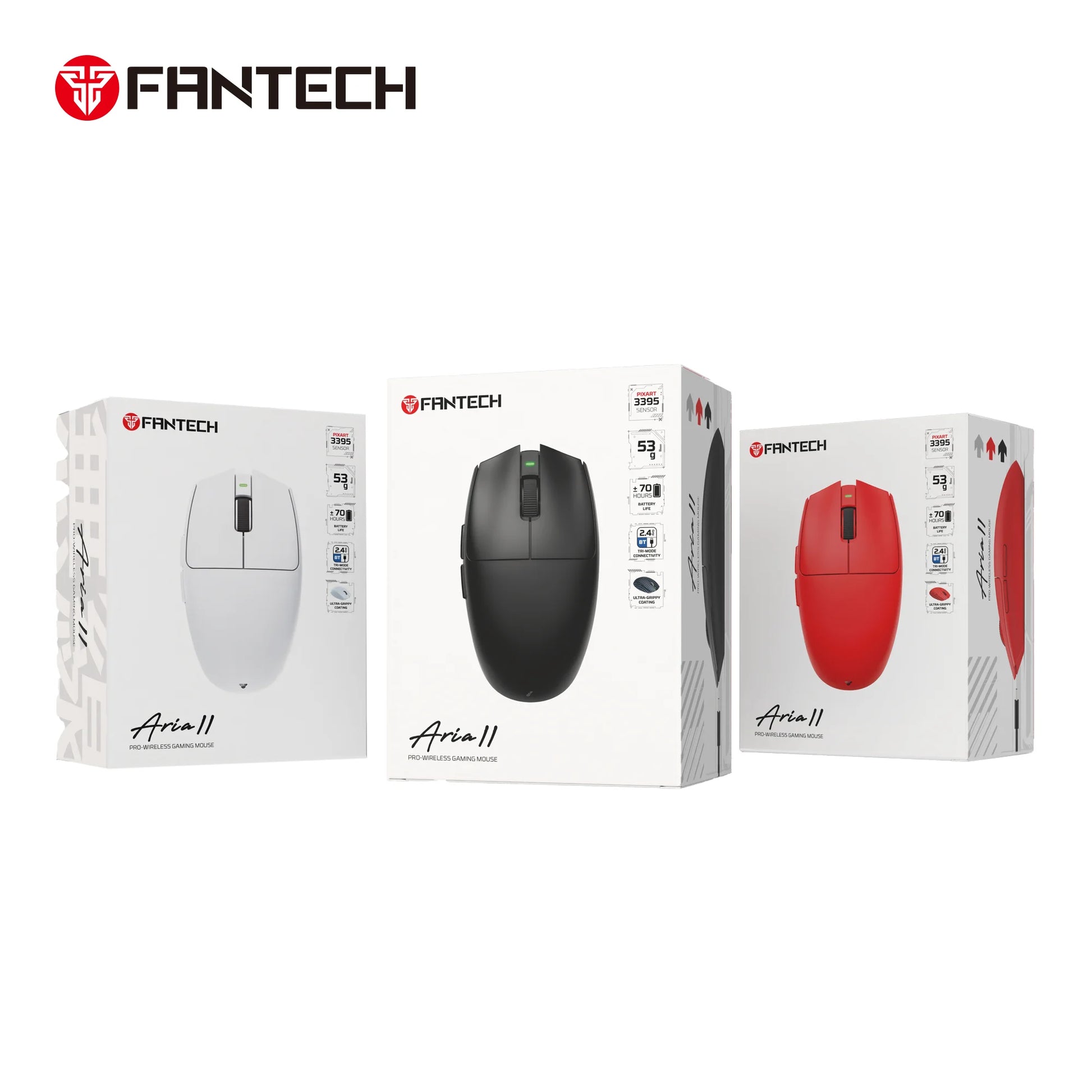 Fantech aria xd7v2 gaming mouse - 53g ultra-lightweight design with huano switches - mouse