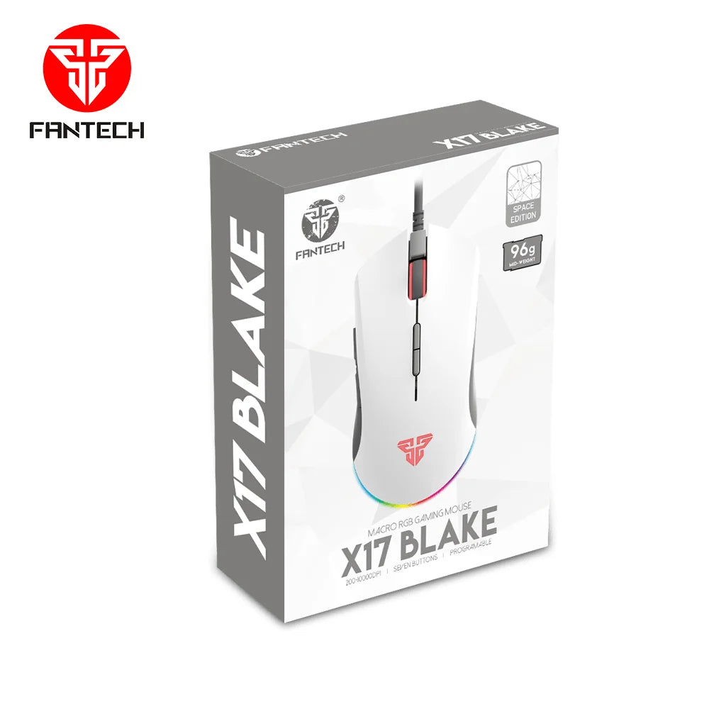 Fantech blake x17 space edition macro rgb gaming mouse - mouse