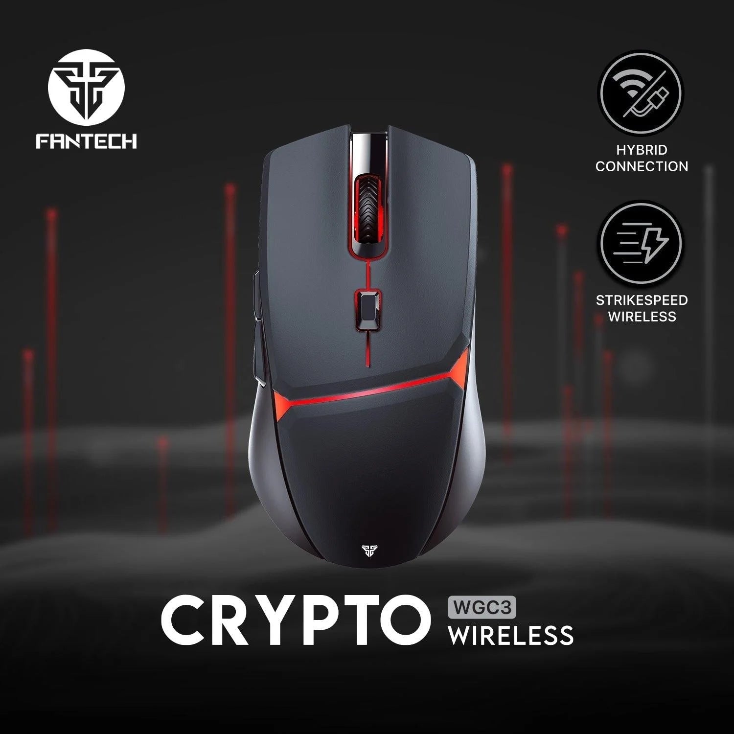 Fantech crypto wgc3 gaming mouse - precision and performance for gamers - mouse