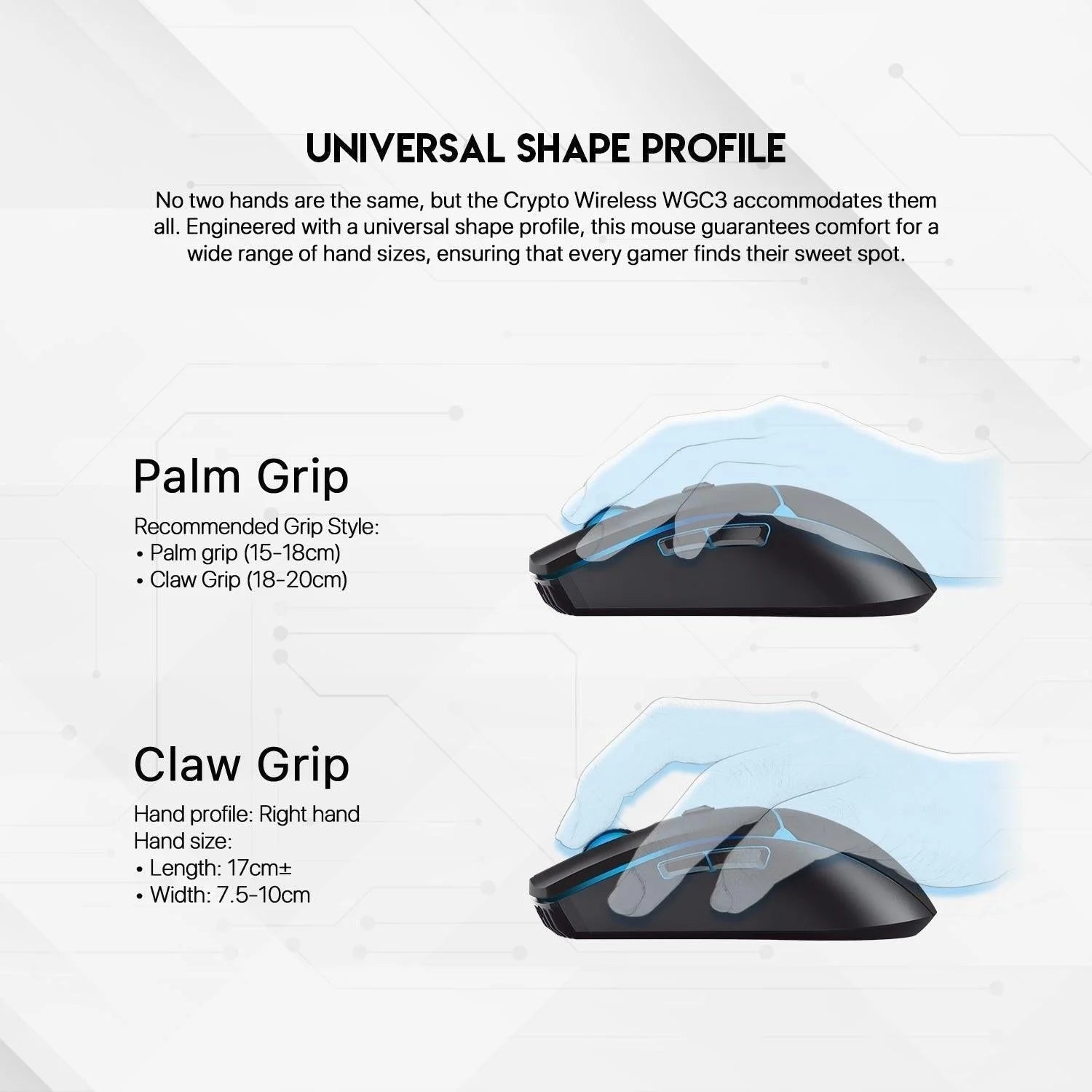 Fantech crypto wgc3 gaming mouse - precision and performance for gamers - mouse