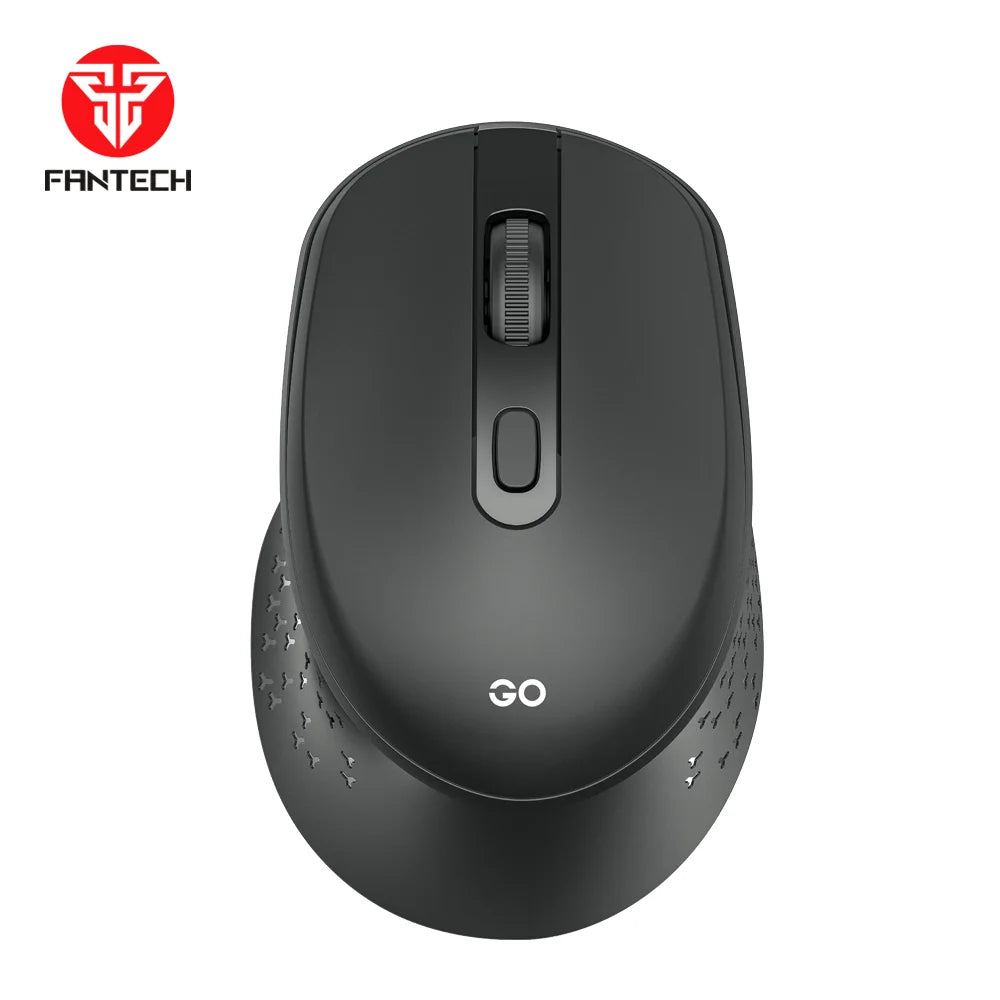Fantech go w606 wireless mouse for effortless office productivity - black - mouse