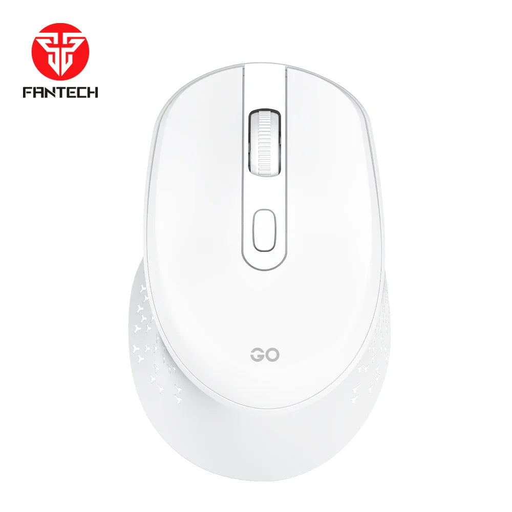 Fantech go w606 wireless mouse for effortless office productivity - white - mouse