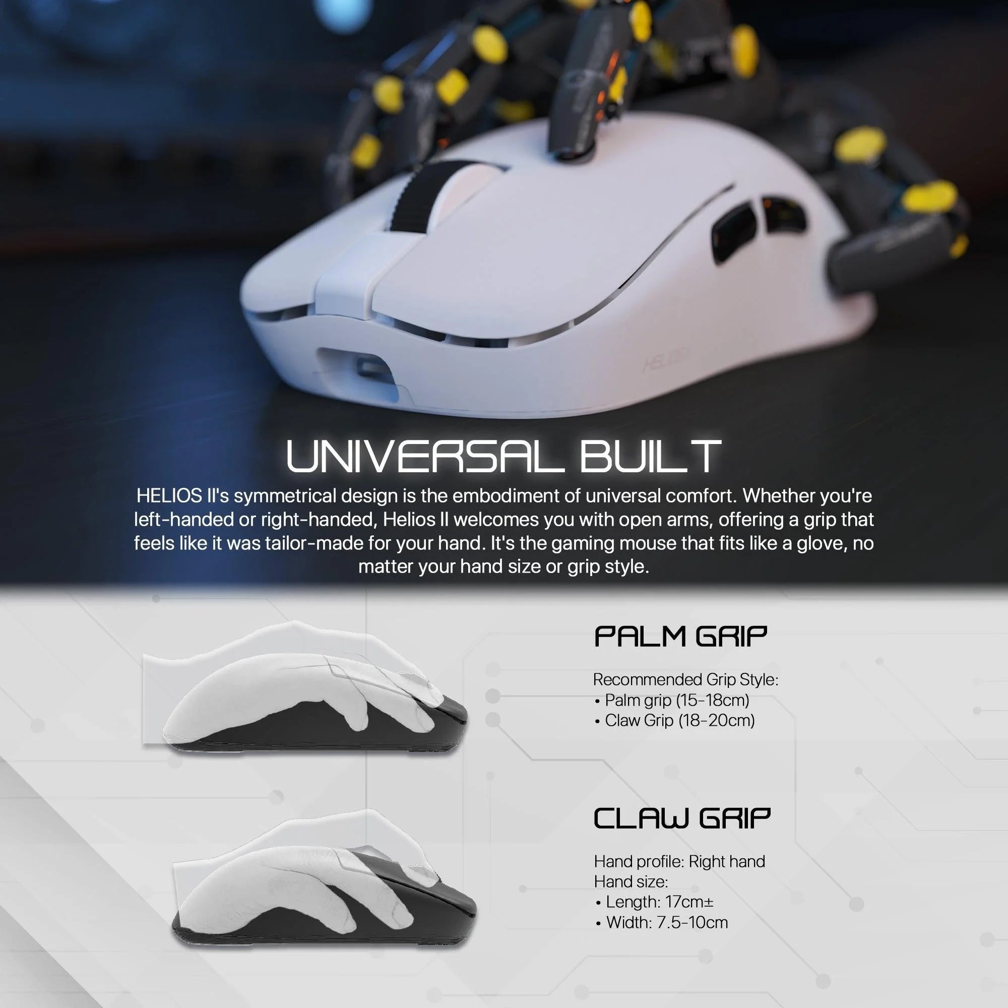 Fantech helios ii xd3v3 gaming mouse for superior precision and performance - mouse