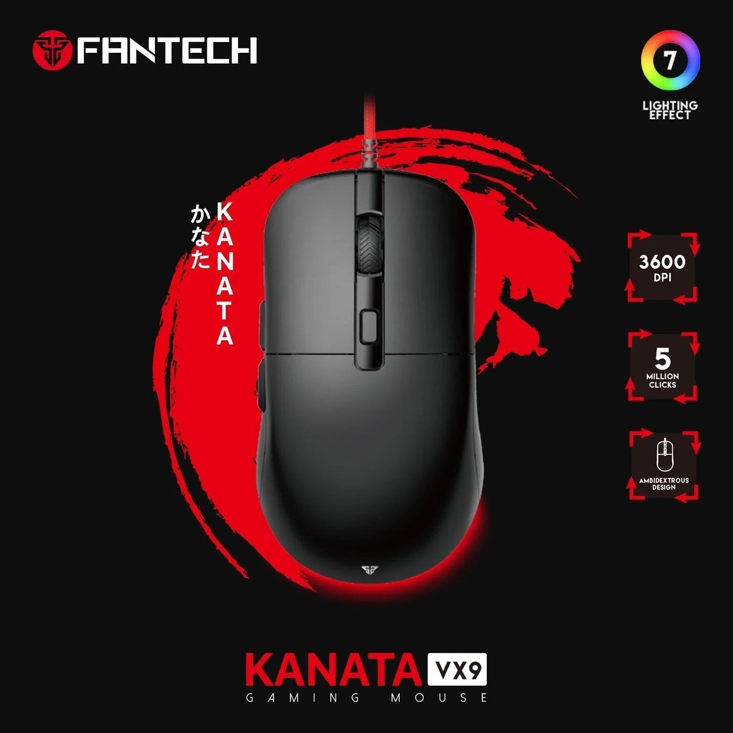 Fantech kanata vx9 gaming mouse - mouse