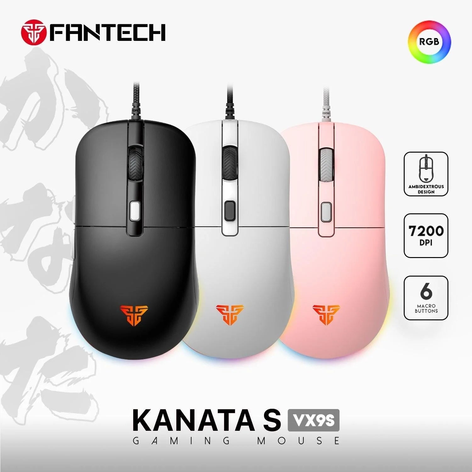 Fantech kanata vx9s gaming mouse - mouse