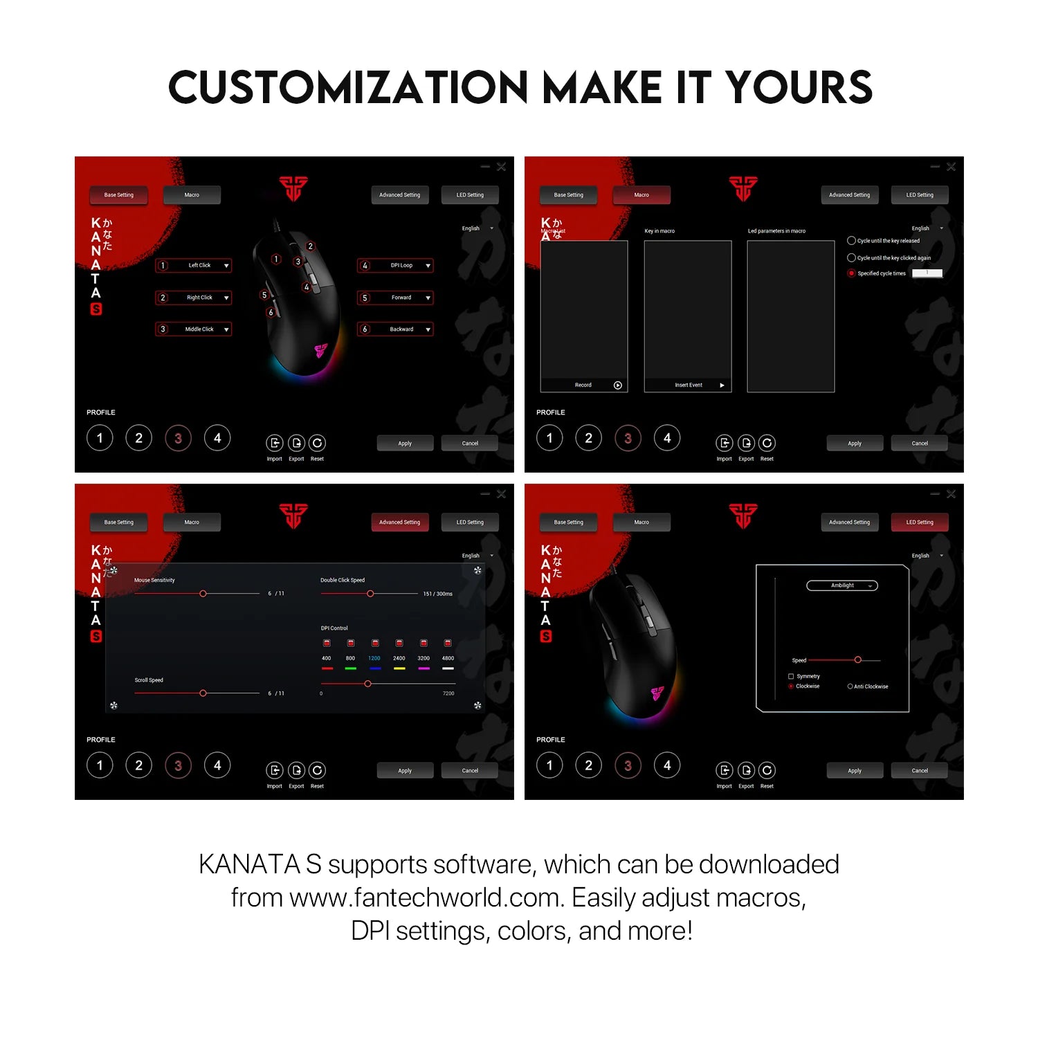 Fantech kanata vx9s gaming mouse - mouse
