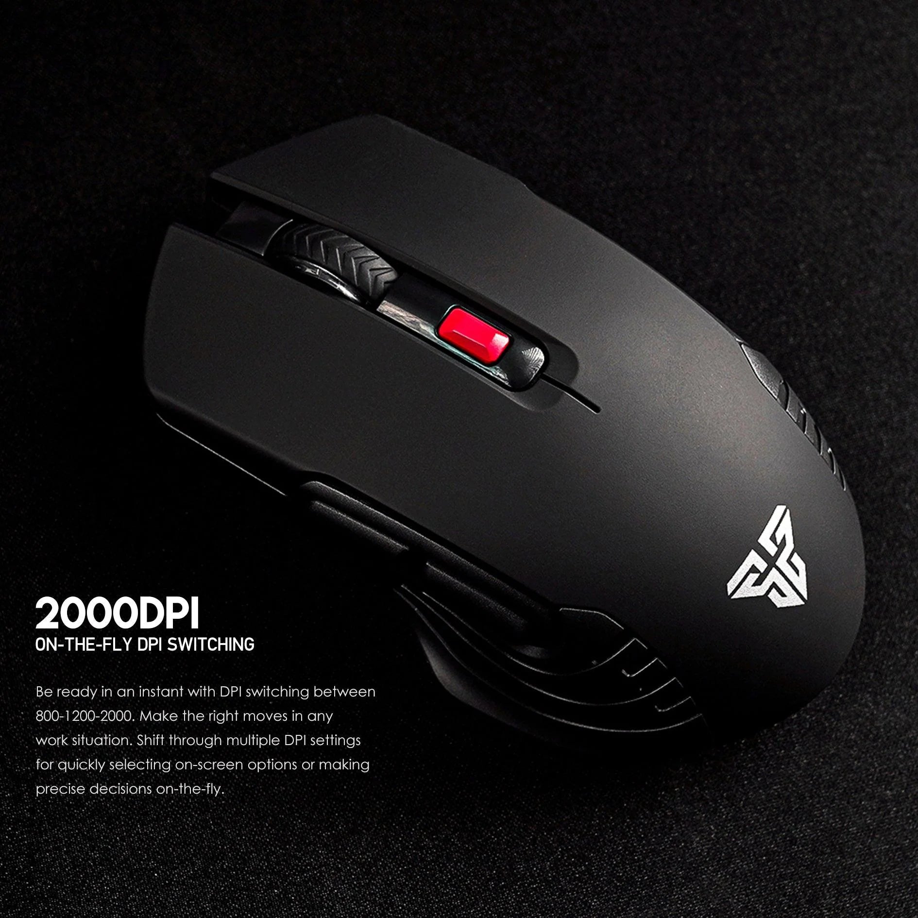 Fantech raigor iii wg12 gaming mouse with 2.4ghz wireless connection - mouse