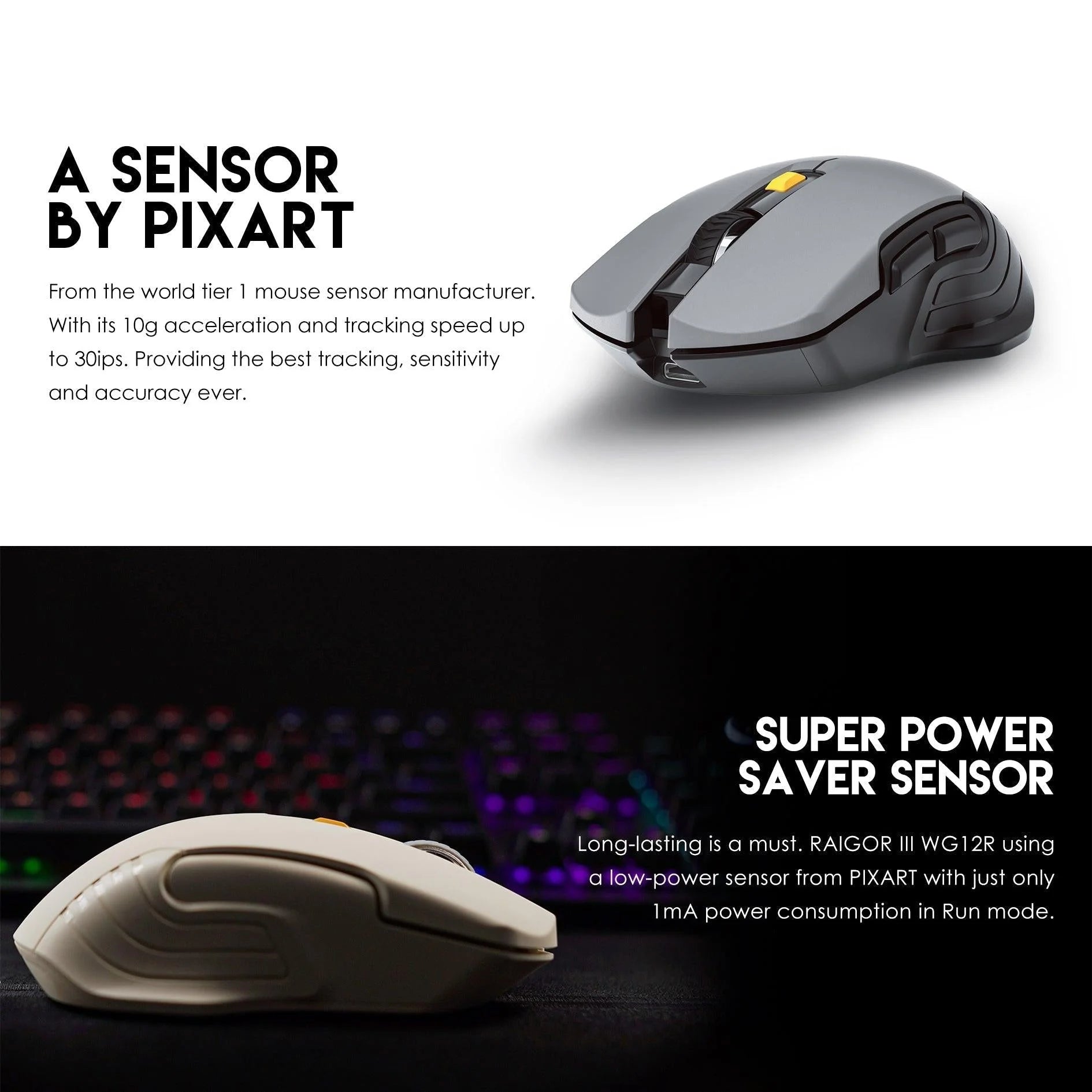 Fantech raigor iii wireless gaming mouse wg12r rechargeable performance - mouse