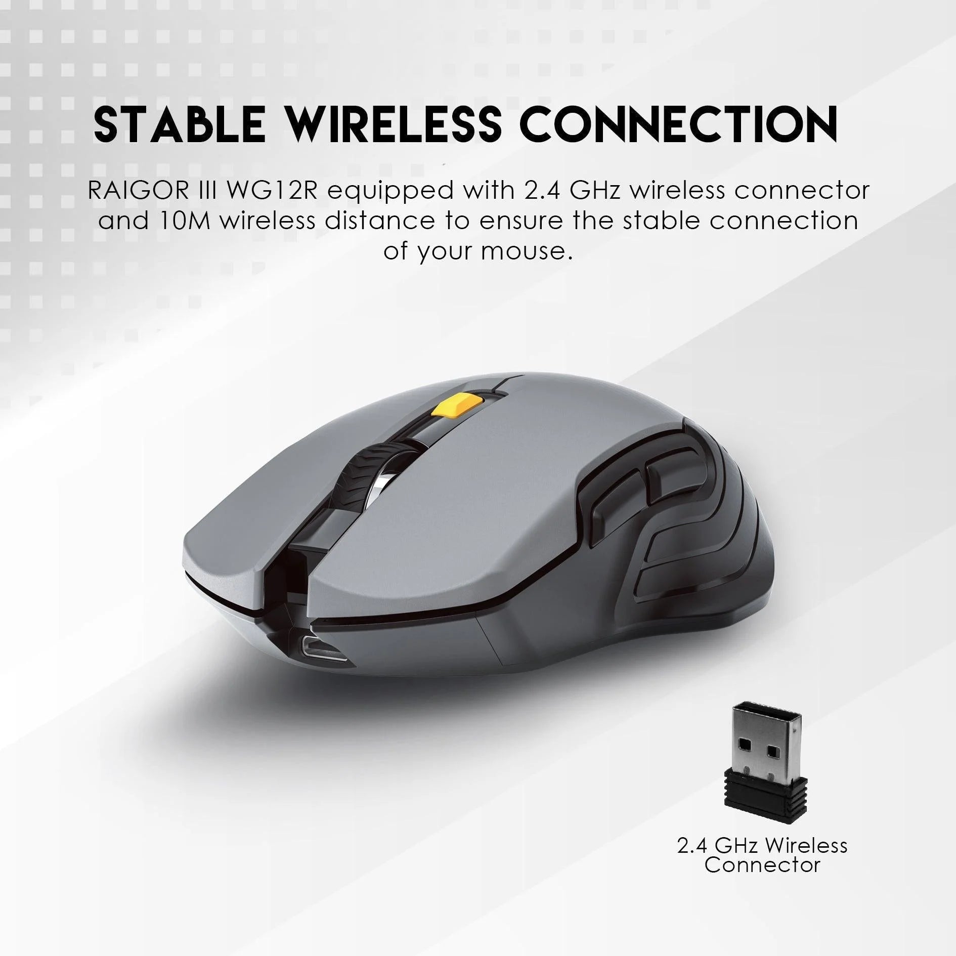 Fantech raigor iii wireless gaming mouse wg12r rechargeable performance - mouse